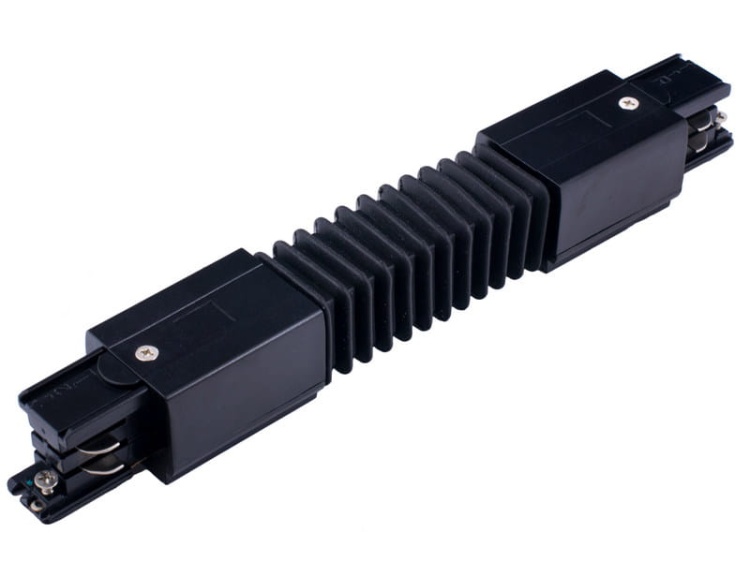 Łącznik elastyczny, regulowany kolor czarny do szynoprzewodów TRS