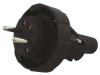 Wtyczka prosta IP65 guma czarna EMOS P0037