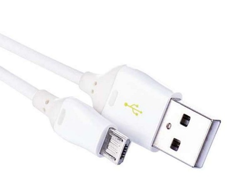 Przewód USB 2.0 wtyk A - wtyk micro B, Quick Charge,1m biały EMOS SM7004W