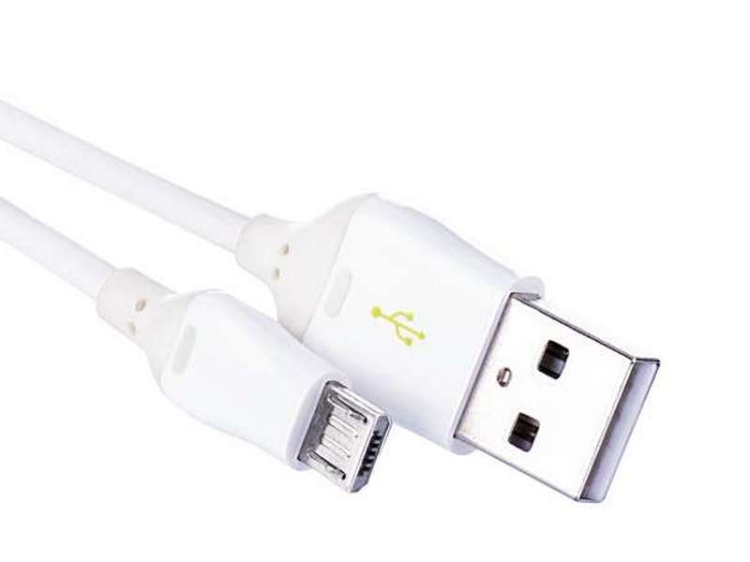Przewód USB 2.0 wtyk A - wtyk micro B, Quick Charge,1m biały EMOS SM7004W