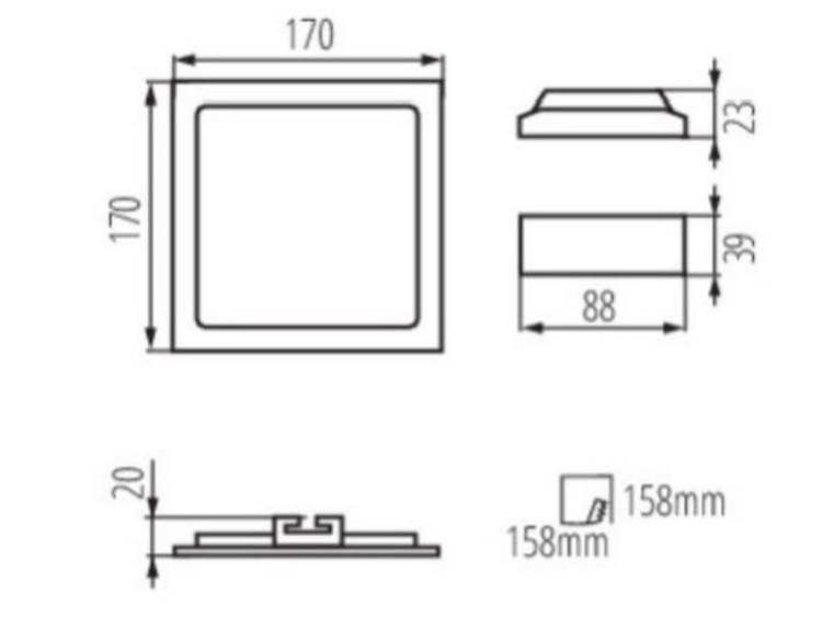Oprawa downlight KATRO N LED 12W 720lm biała ciepła obudowa biała KANLUX 28941