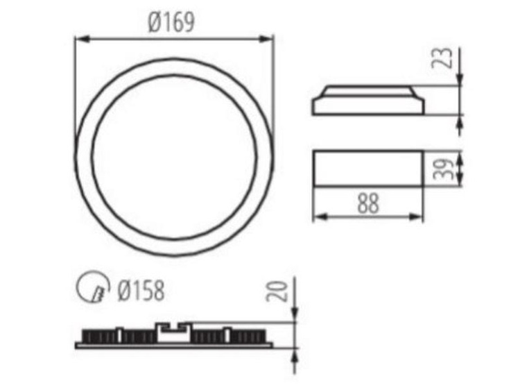 Oprawa downlight ROUNDA N LED 12W