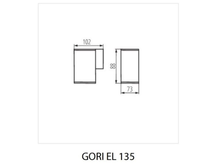 Oprawa ogrodowa z wymiennym źródłem światła GU10 GORI EL 135D IP44 KANLUX 29000