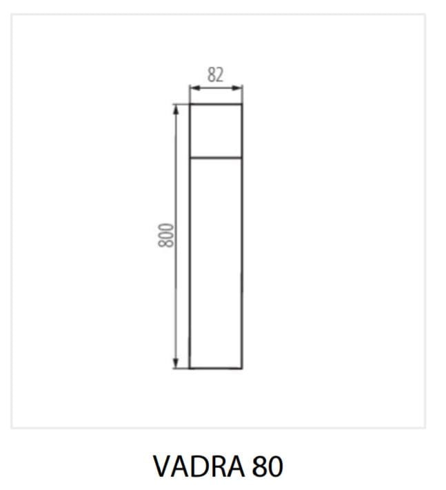 Oprawa ogrodowa z wymiennym źródłem światła E27 VADRA 50 Kanlux 29012