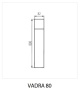 Oprawa ogrodowa z wymiennym źródłem światła E27 VADRA 50 Kanlux 29012