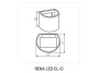 Oprawa natynkowa REKA LED EL-O 7W 360lm 4000K IP54 KANLUX 28991