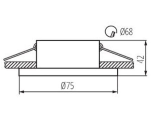 Pierścień oprawy punktowej SIMEN DSO W/G koło biały/złoty Kanlux 29140