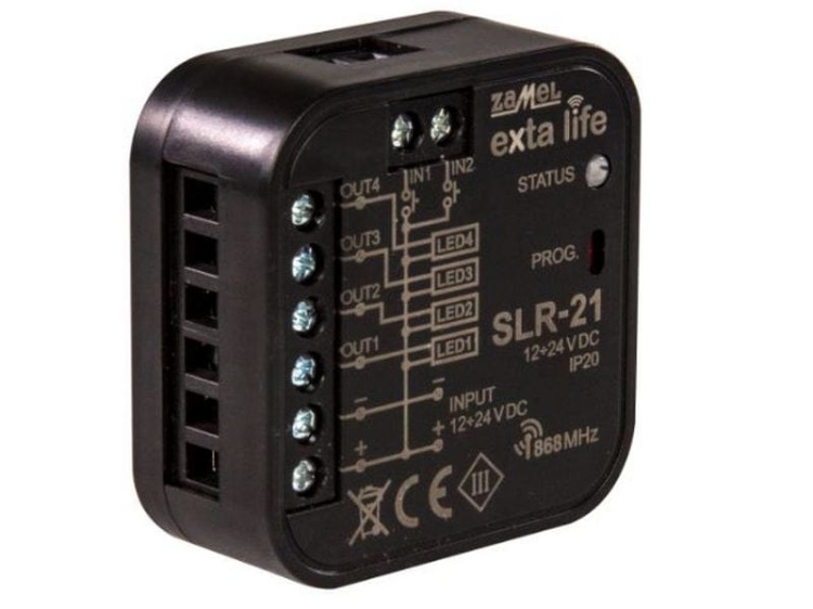 SLR-21 STEROWNIK LED 4-KANAŁOWY 12-24VDC