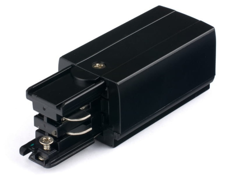 Zasilanie do szynoprzewodu 3F POWERGEAR lewe kolor czarny PRO-0431L-B