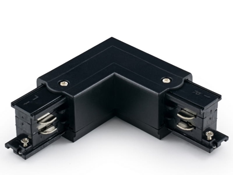 UTS-3FC-ŁL-ZL Łącznik typu L 3-fazowy zasilanie lewe do szynoprzewodów czarny UNILED