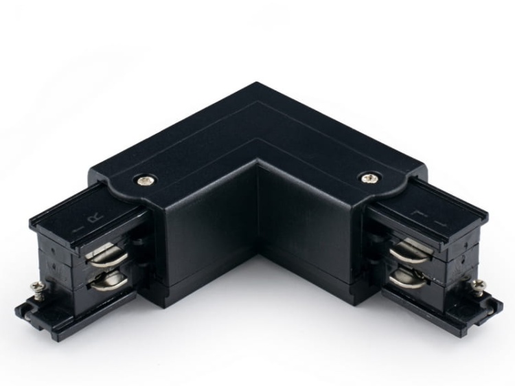 UTS-3FC-ŁL-ZP Łącznik typu L 3-fazowy zasilanie prawe do szynoprzewodów czarny UNILED