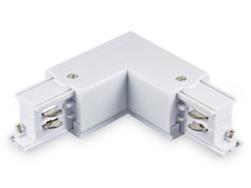 UTS-3FB-ŁL-ZP Łącznik typu L 3-fazowy zasilanie prawe do szynoprzewodów biały UNILED