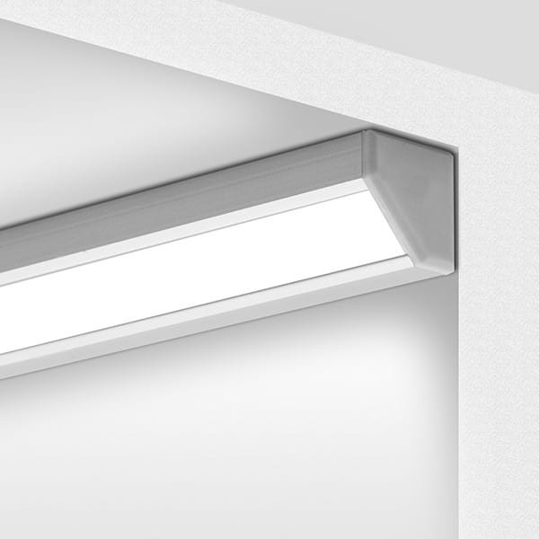 Profil LED GLAD 45 kątowy anodowany klosz mleczny