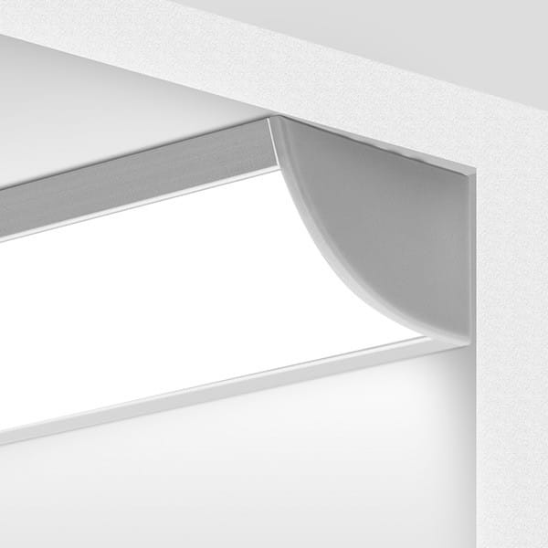 Profil LED KOPRO 30 anodowany klosz półokrągły mleczny