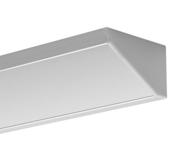 Profil LED KOPRO 30 anodowany klosz płaski mleczny