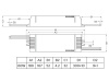 CertaDrive 60W 24VDC 220/240V rysunek wymiarowy