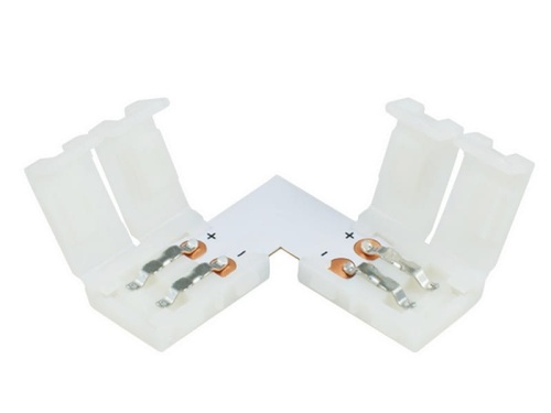 Łącznik kątowy do taśm LED 8mm zamykany