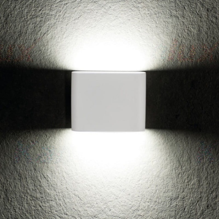 Oprawa elewacyjna GARTO LED biała 8W 350lm 4000K KANLUX 29271 aranżacja