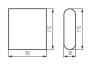 Oprawa elewacyjna GARTO LED czarna 8W 350lm 4000K KANLUX 29270