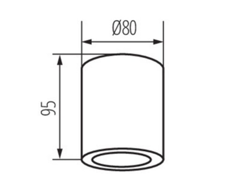 Oprawa natynkowa punktowa SANI biała IP44 GU10 KANLUX 29241