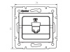 Gniazdo telefoniczne pojedyncze (RJ11) LOGI 02-1370-002 bi białe Kanlux 25106