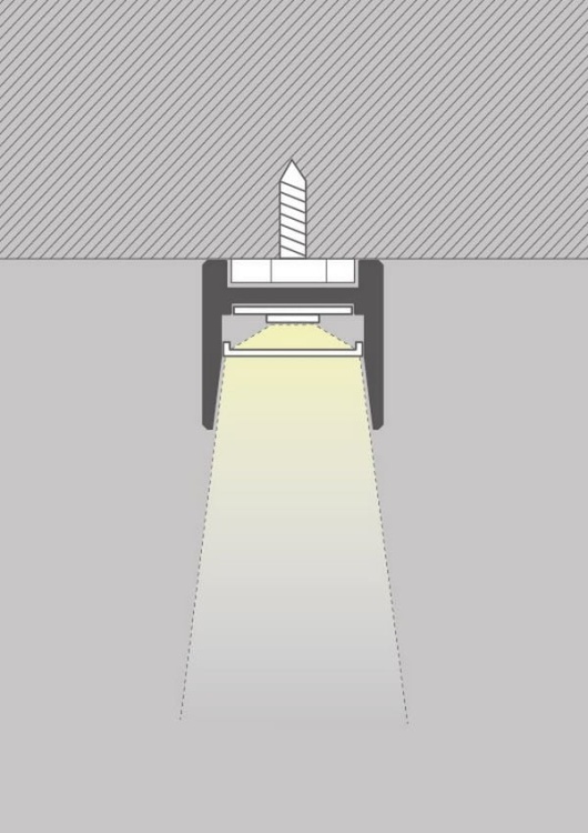 Profil LED MICRO HG czarny anodowany