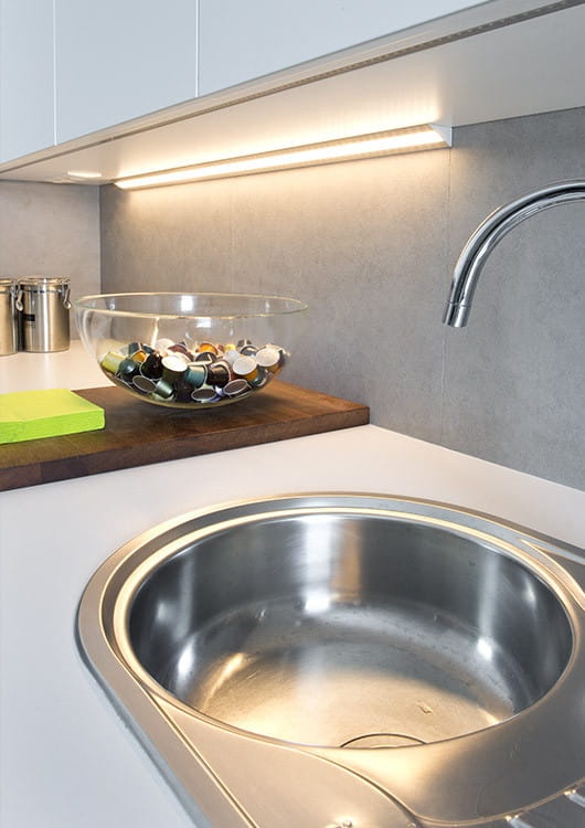 Profil LED LOC-30 anodowany, klosz mleczny odcinki: 1m, 2m, 3m KLUŚ