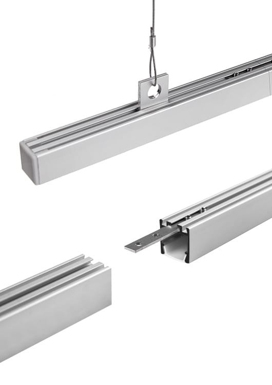 Profil LED PDS ZM anodowany osłona transparentna długości: 1m, 2m, 3m KLUŚ