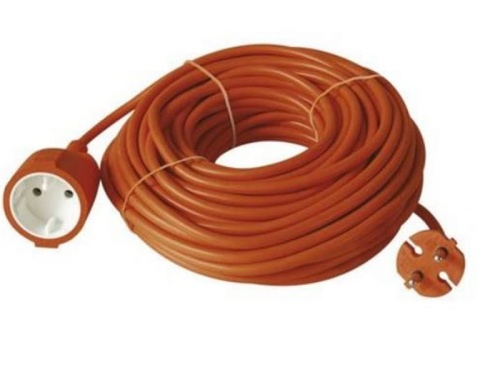 Przedłużacz ogrodowy 2x1 mm 1 gniazdo pomarańczowy EMOS 30m