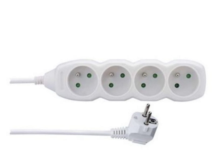 Przedłużacz 4G 1,5M biały