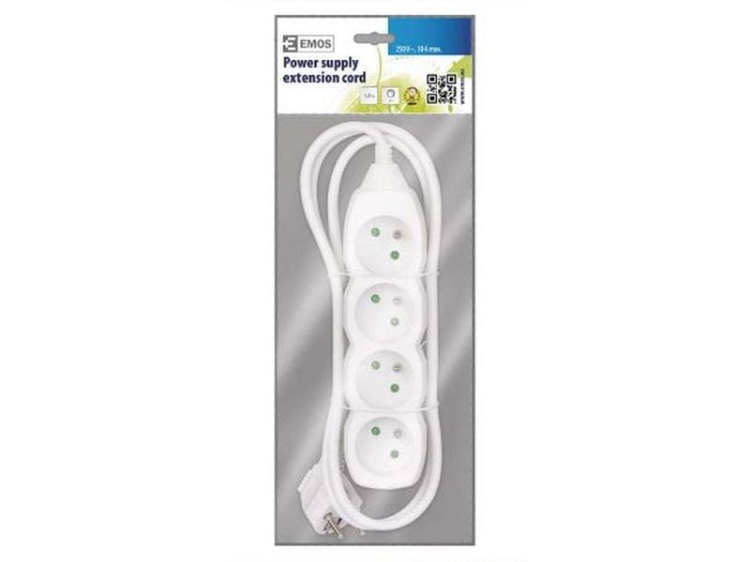 Przedłużacz 4G 1,5M biały