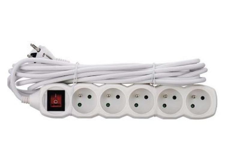 Przedłużacz z wyłącznikiem 5G 5m