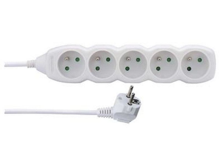 Przedłużacz P0511 5G 1,5m biały EMOS