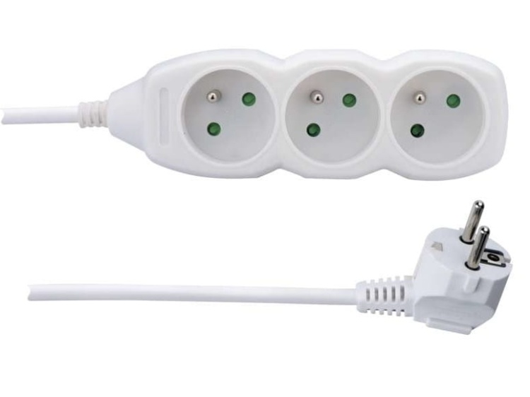 Przedłużacz P0311 3G 1,5m biały EMOS