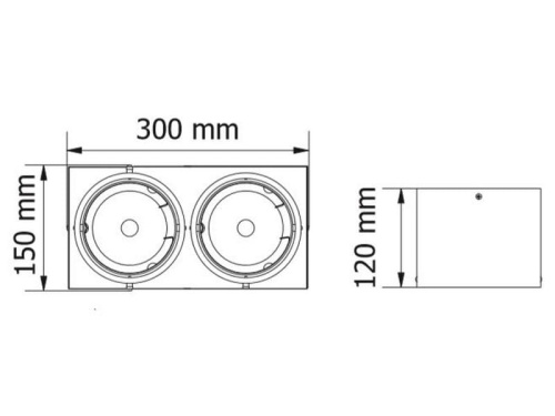 Sufitowa oprawa natynkowa PIREO-N2-00 biała