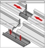 Łącznik X do profilu led aluminiowy Topmet CORNER
