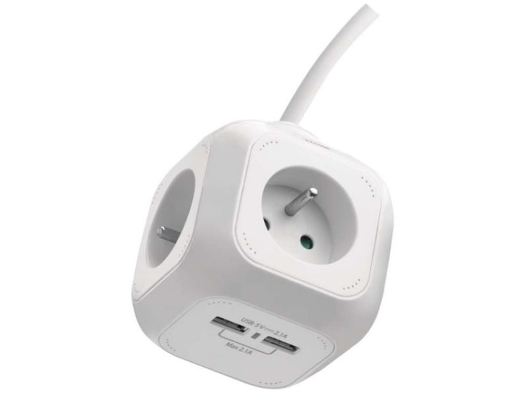 Przedłużacz P0119 4G 1,9m kostka Emos