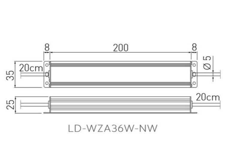 Zasilacz LED WZA 36W 12V IP67 GTV