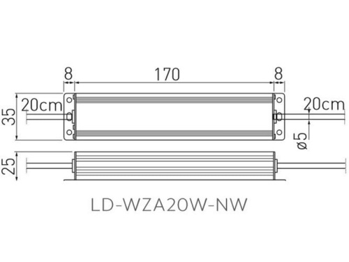 Zasilacz LED WZA 20W 12V IP67 GTV