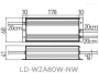 Zasilacz LED WZA 80W 12V IP67 GTV