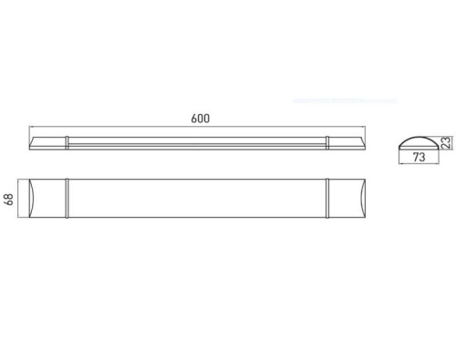 Oprawa LED ASPEN OLL20W-NB 20W 1800lm 4000K IP40 GTV