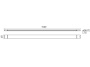 Oprawa LED ASPEN OLL50W-NB 50W 4500lm 4000K 150cm IP40 GTV