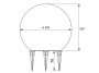 Lampa ogrodowa MARMO 25cm E27 IP65 OS-MARMO25-00 GTV
