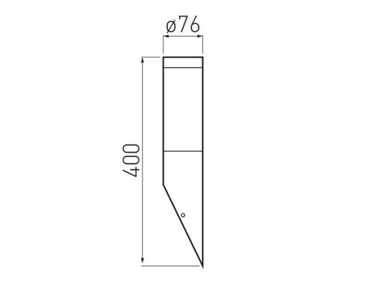 Kinkiet ogrodowy skośny MILAN-U E27 IP54 OS-MILA00U-00 GTV