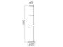 Lampa ogrodowa MILAN-P 100cm E27 IP54 OS-MILA10P-00 GTV