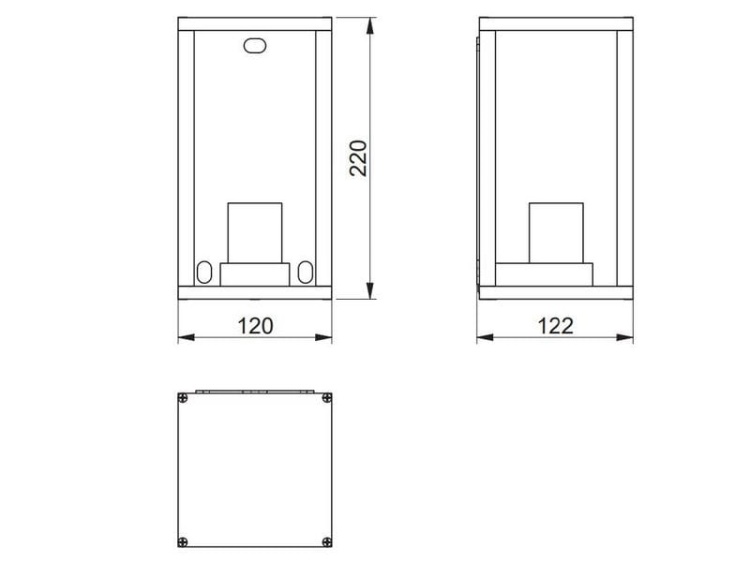 Oprawa ogrodowa kinkiet VENTANA-AU E27 IP54 OS-VENTANAUA-00 GTV