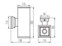 Oprawa elewacyjna LART EL-260-GR antracyt E27 IP54 KANLUX 29833