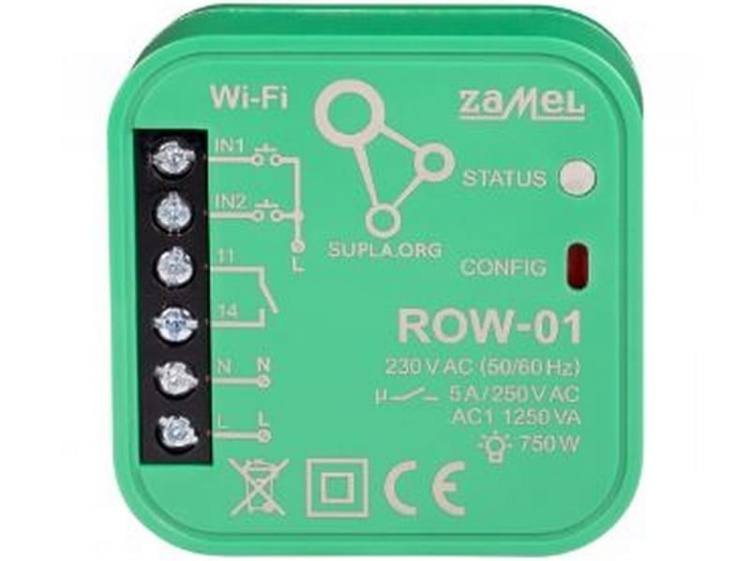 ROW-01 STEROWNIK WI-FI DOPUSZKOWY 1-KANAŁOWY