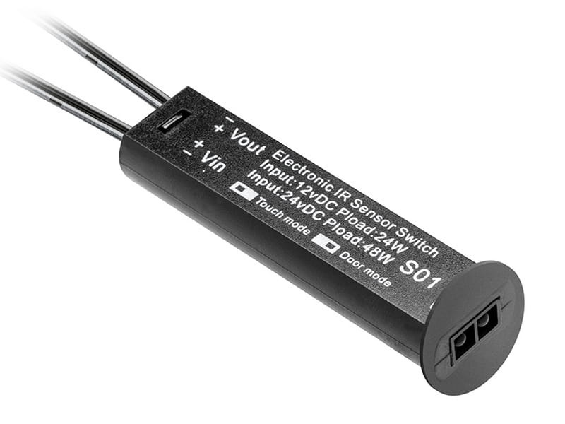 Włącznik bezdotykowy uniwersalny 3 w 1 12V DC ściemnialny czarny AE-WBCUNI-10DIM