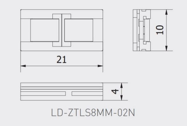 Złączka XC11 zamykana do taśm LED jednokolorowych o szerokości 8mm SLIM